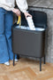 Brabantia Bo Touch Bin Prullenbak - 11 + 23 liter - Afvalscheiding - Confident Grey