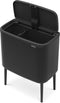 Brabantia Bo Touch Bin Prullenbak - 11 + 23 liter - Afvalscheiding - Matt Black
