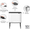 Brabantia Bo Touch Bin Prullenbak - 11 + 23 liter - Afvalscheiding - White