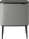 Brabantia Bo Touch Bin Prullenbak - 11 + 23 liter - Afvalscheiding - Mineral Concrete Grey