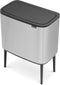 Brabantia Bo Touch Bin Prullenbak - 11 + 23 liter - Afvalscheiding - Matt Steel Fingerprint Proof