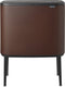 Brabantia Bo Touch Bin Prullenbak - 11 + 23 liter - Afvalscheiding - Mineral Cosy Brown