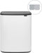 Brabantia Bo Touch Bin Prullenbak - 2 x 30 liter - Afvalscheiding - White