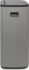 Brabantia Bo Touch Bin Prullenbak - 2 x 30 liter - Afvalscheiding - Mineral Concrete Grey
