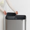 Brabantia Bo Touch Bin Prullenbak - 2 x 30 liter - Afvalscheiding - Matt Steel Fingerprint Proof