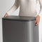 Brabantia Bo Touch Bin Prullenbak - 2 x 30 liter - Afvalscheiding - Platinum