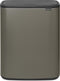 Brabantia Bo Touch Bin Prullenbak - 2 x 30 liter - Afvalscheiding - Platinum