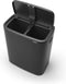 Brabantia Bo Touch Bin Prullenbak - 2 x 30 liter - Afvalscheiding - Matt Black