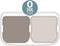 Brabantia Bo Touch Bin Prullenbak - 2 x 30 liter - Afvalscheiding - White