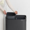 Brabantia Bo Touch Bin Prullenbak - 2 x 30 liter - Afvalscheiding - Matt Black