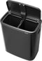 Brabantia Bo Touch Bin Prullenbak - 2 x 30 liter - Afvalscheiding - Confident Grey