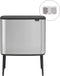 Brabantia Bo Touch Bin Prullenbak - 3 x 11 liter - Afvalscheiding - Matt Steel Fingerprint Proof