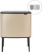 Brabantia Bo Touch Bin Prullenbak - 3 x 11 liter - Afvalscheiding - Metallic Gold