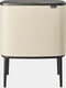 Brabantia Bo Touch Bin Prullenbak - 3 x 11 liter - Afvalscheiding - Soft Beige
