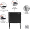 Brabantia Bo Touch Bin Prullenbak - 3 x 11 liter - Afvalscheiding - Matt Black