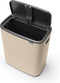 Brabantia Bo Touch Bin Prullenbak - 60 liter - Soft Beige