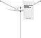 Brabantia Lift-O-Matic Droogmolen - 40 m - met Metalen Grondanker, Beschermhoes, Wasknijpertasje en Wasknijpers - Metallic Grey