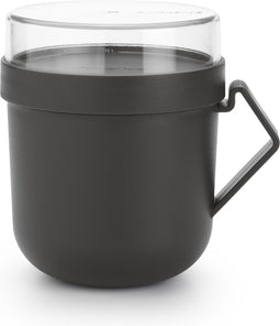 Brabantia Make & Take Soepbeker To Go - 0,6 l - Kunststof - Dark Grey