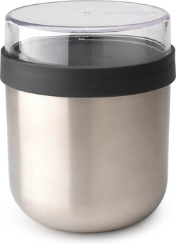 Brabantia Make & Take Thermosbeker - Lunchbeker - 0,5 l - Dark Grey
