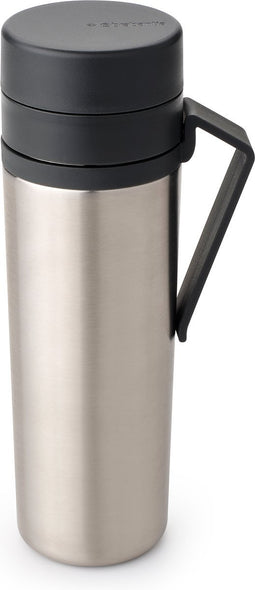 Brabantia Make & Take Thermosfles - Koffiebeker To Go - 500 ml - Dark Grey