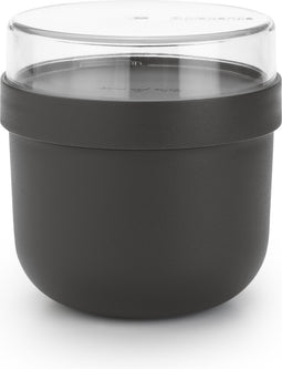 Brabantia Make & Take Yoghurt Beker To Go - 0,5 l - Kunststof - Dark Grey