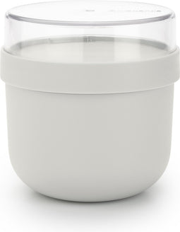 Brabantia Make & Take Yoghurt Beker To Go - 0,5 l - Kunststof - Light Grey