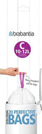 Brabantia PerfectFit Afvalzak met trekbandsluiting - 10/12 l - Code C - 20 stuks