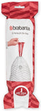 Brabantia PerfectFit Afvalzak met trekbandsluiting - 20/25 l - Code J - 20 stuks