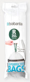 Brabantia PerfectFit Afvalzak met trekbandsluiting - 36 l - Code R - 10 stuks