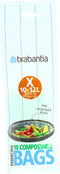Brabantia PerfectFit Composteerbare Vuilniszakken - 10/12 l - Code X - 10 stuks