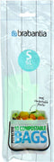 Brabantia PerfectFit Composteerbare Vuilniszakken - 6 l - Code S - 10 stuks