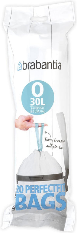 Brabantia PerfectFit Vuilniszakken - 30 l - Code O - 20 stuks