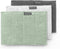 Brabantia SinkSide Microvezeldoekjes - Set van 3 - 16 x 22 cm - Light Grey, Dark Grey en Jade Green