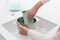 Brabantia SinkSide Microvezeldoekjes - Set van 3 - 16 x 22 cm - Light Grey, Dark Grey en Jade Green