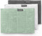 Brabantia SinkSide Microvezeldoekjes - Set van 3 - 16 x 22 cm - Light Grey, Dark Grey en Jade Green