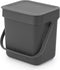 Brabantia Sort & Go Aanrecht Afvalbakje - 3 liter - Dark Grey