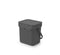Brabantia Sort & Go Aanrecht Afvalbakje - 3 liter - Dark Grey