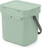 Brabantia Sort & Go Aanrecht Afvalbakje - 3 liter - Jade Green