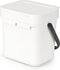 Brabantia Sort & Go Afvalbakje - 3 l - White