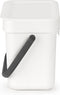 Brabantia Sort & Go Afvalbakje - 3 l - White