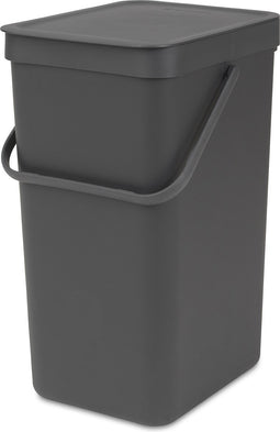 Brabantia Sort & Go Prullenbak - 16 liter - Dark Grey