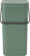 Brabantia Sort & Go Prullenbak - 16 liter - Fir Green