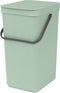 Brabantia Sort & Go Prullenbak - 16 liter - Jade Green