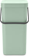 Brabantia Sort & Go Prullenbak - 16 liter - Jade Green