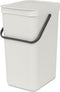 Brabantia Sort & Go Prullenbak - 16 liter - Light Grey