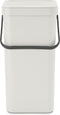 Brabantia Sort & Go Prullenbak - 16 liter - Light Grey
