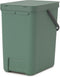 Brabantia Sort & Go Prullenbak - 25 liter - Fir Green