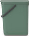 Brabantia Sort & Go Prullenbak - 25 liter - Fir Green