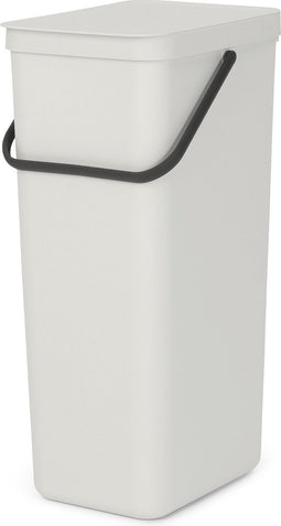 Brabantia Sort & Go Prullenbak - 40 liter - Light Grey