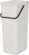 Brabantia Sort & Go Prullenbak - 40 liter - Light Grey